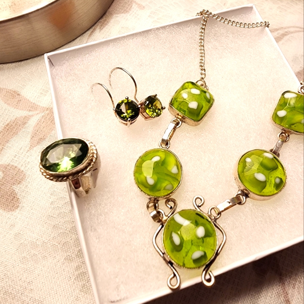 Bundle of green Jewelry